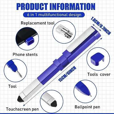 6 in 1 mini multi-functional pen