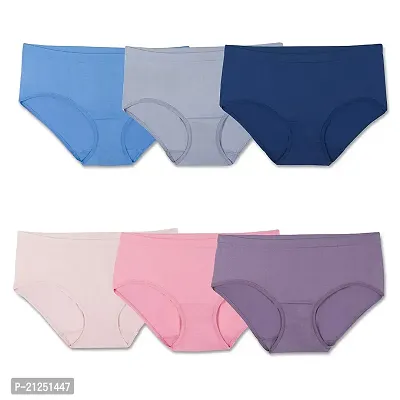 Fruit of the Loom Women's 6 Pack Seamless Low-Rise Brief, Assorted, Medium/6-thumb0