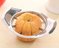 Pegrim Stainless Steel Vegetable, Apple, Watermelons  Fruit Cutter Slicer Chopper Masher Dicer (Stainless Steel Apple Cutter)-thumb2