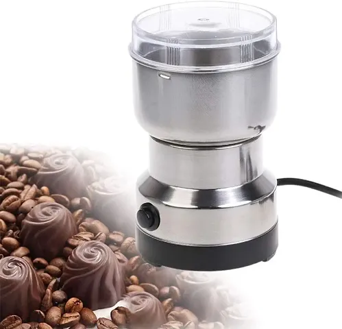 Pegrim Coffee Grinder Multi-Functional Electric Stainless Steel Herbs Spices Nuts Grain Grinder, Portable Coffee Bean Seasonings Spices Mill Powder Machine Grinder Machine for Home and Office