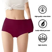 Pegrim No Show High Waist Briefs Underwear for Women Seamless Panties Multi-colors  Pack-6-thumb3