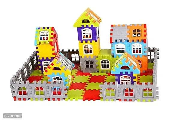 flexflair  House Building Blocks with Smooth Rounded Edges, Toys for Kids-thumb3