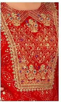 Stylish Red Viscose Rayon Printed Kurta Bottom Set For Women-thumb3