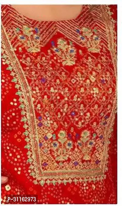 Stylish Red Viscose Rayon Printed Kurta Bottom Set For Women-thumb4