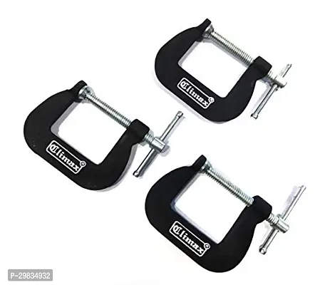 Climax G Clamp 1 inch - Set of 3 [Professional Woodworking C Clamp grip]