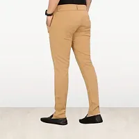 Classic Men Formal Trousers with Tailored Fit and Comfortable Waistband for Office or Events-thumb3