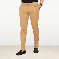 Classic Men Formal Trousers with Tailored Fit and Comfortable Waistband for Office or Events-thumb2