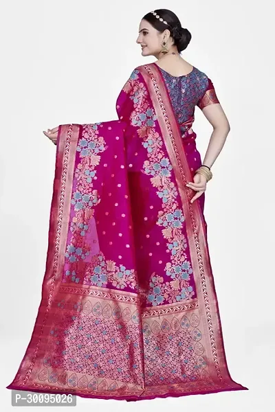 Stylish Purple Art Silk Saree With Blouse Piece For Women-thumb2