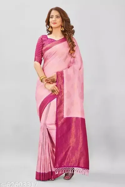 Stylish Art Silk Saree with Blouse piece For Women