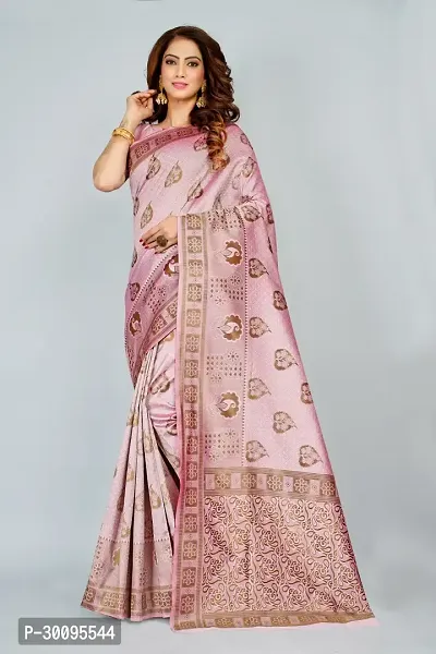 Stylish Purple Art Silk Saree With Blouse Piece For Women-thumb0