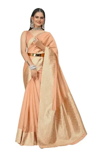 New In Organza Saree with Blouse piece 