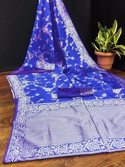 Banarasi Silk Woven Design Sarees with Blouse piece