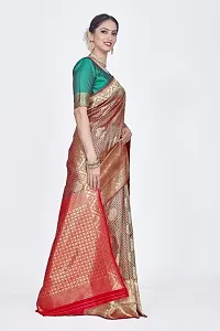 Stylish Multicoloured Art Silk Saree With Blouse Piece For Women-thumb4