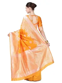 Stylish Yellow Art Silk Saree With Blouse Piece For Women-thumb2