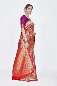 Stylish Purple Art Silk Saree With Blouse Piece For Women-thumb4