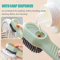 Plastic Soap Dispensing Cleaning Brush With Handle  Pack Of 1-thumb4