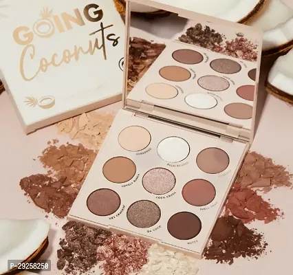 Going Coconuts Shadow Palette - 9 Pan Eyeshadow Palette Full Size, No Box