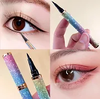 Professional Matte Black Liquid Eyeliner, Starry Eye Liner Pen Smudge-proof Waterproofs Long Lasting Eyeliner-thumb3