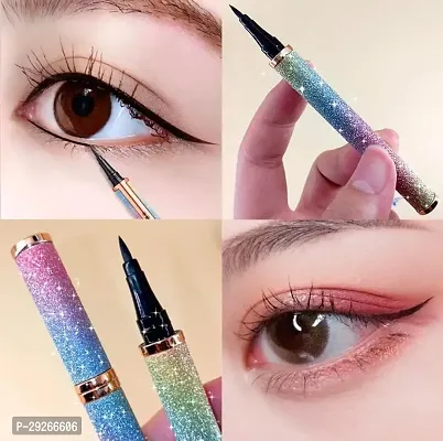 Professional Matte Black Liquid Eyeliner, Starry Eye Liner Pen Smudge-proof Waterproofs Long Lasting Eyeliner-thumb4