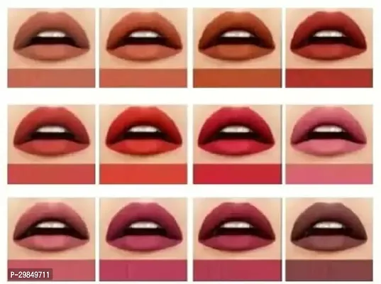 Premium Velvet Matte Pencil Lipstick Set of 12 Pieces-thumb5