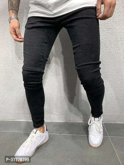 Stylish Denim Solid Jeans for Men-thumb2