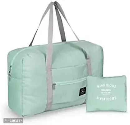 Womens and Mens Nylon Foldable Waterproof Travel Duffel Bag Folding Luggage Bag-thumb0