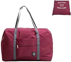 Womens and Mens Nylon Foldable Waterproof Travel Duffel Bag Folding Luggage Bag-thumb1