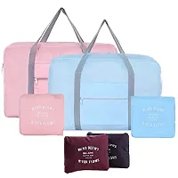 Womens and Mens Nylon Foldable Waterproof Travel Duffel Bag Folding Luggage Bag-thumb2