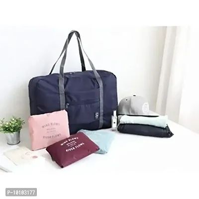 Womens and Mens Nylon Foldable Waterproof Travel Duffel Bag Folding Luggage Bag-thumb4