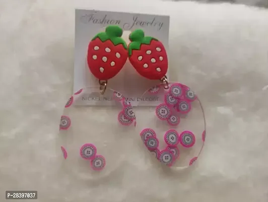 Multicoloured Alloy Agate Studs Earrings For Women