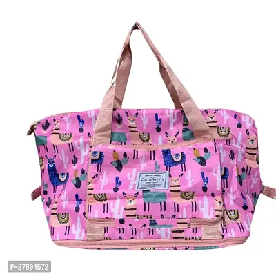Stylish Pink Fabric Printed Handbags For Women