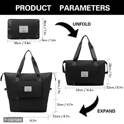 Portable Folding Travel Bag, Shopping Bag, Office Bag and Storage Bag | Multipurpose Expandable Handbags-thumb2
