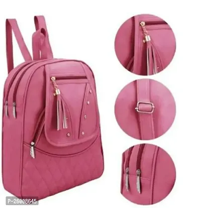 Stylish PU Backpacks For Women And Girls-thumb0