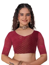 New Kanjiveram Silk With Zari Woven Saree With Blouse-thumb3