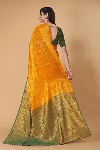 New Kanjiveram Silk With Zari Woven Saree With Blouse-thumb4