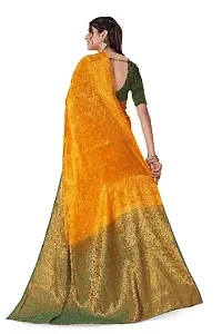 New Kanjiveram Silk With Zari Woven Saree With Blouse-thumb4