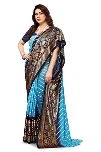 New Fancy Georgette Silk Saree With Blouse-thumb2