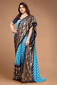 New Fancy Georgette Silk Saree With Blouse-thumb3