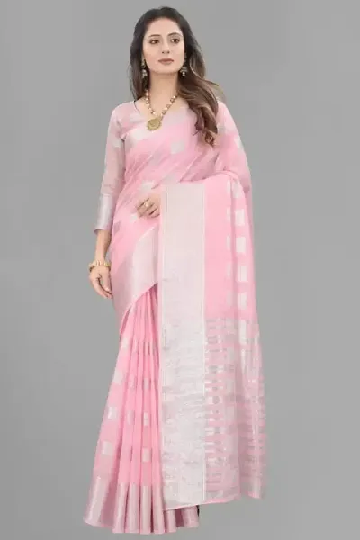 New In Cotton Saree with Blouse piece 