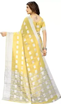 New Look Linen Saree With Blouse-thumb1