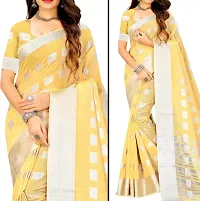 New Look Linen Saree With Blouse-thumb4