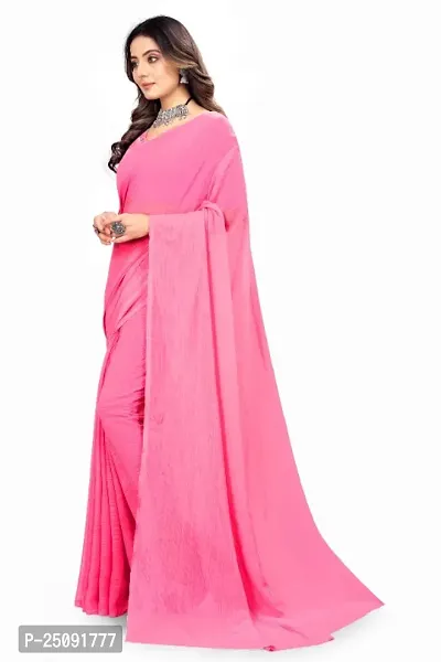 Womens Georgette Saree with Mirror Work-thumb4