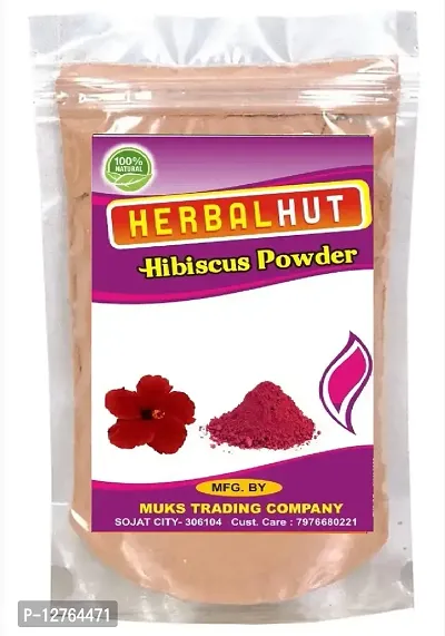 HERBALHUT NATURALS Pure and Natural Hibiscus Powder for Hair treatment and hair growth 300 (300 g)