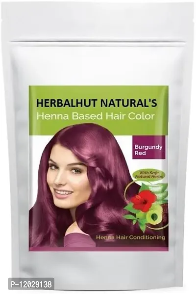 Burgundy Henna Mehendi Natural Conditioning And AntiDandruff Hair Colour Solution