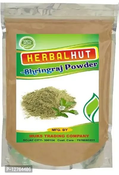 HERBALHUT NATURALS Organic Bhringraj Powder For Hair Growth And Conditioning (100 g)