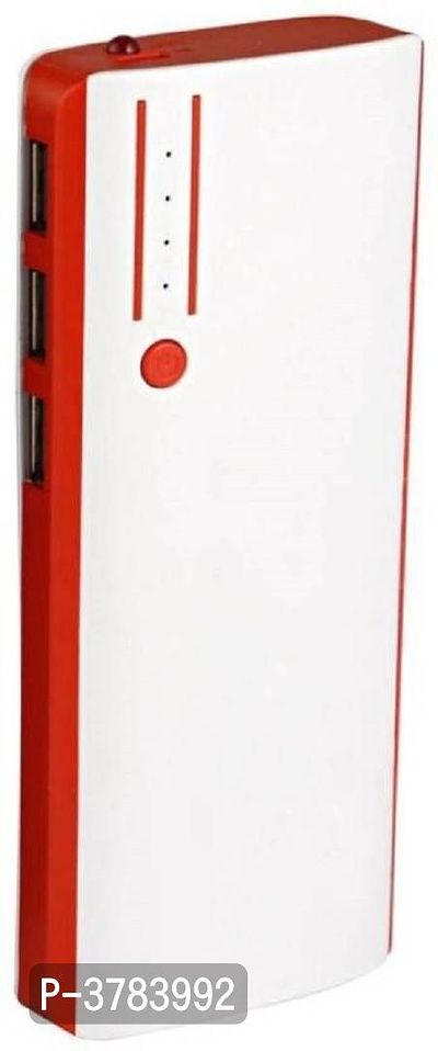 New Power Bank15000 MAH Solid With 3 USB -Red