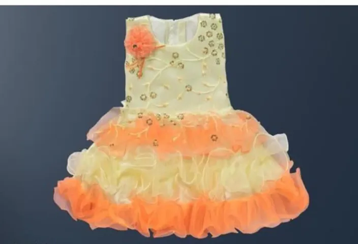 Fancy Net Frocks For Baby Girl