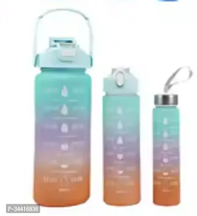 Water Bottle with Straw  Pack of 3-thumb0