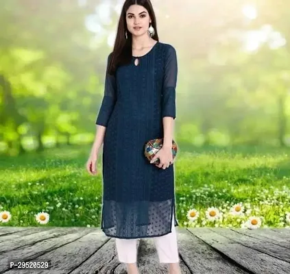 Stylish Georgette Kurta For Women-thumb0