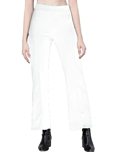 Women's High-Waisted Pant Bell Bottom Trendy Retro-Chic Trousers - Perfect for Every Occasion